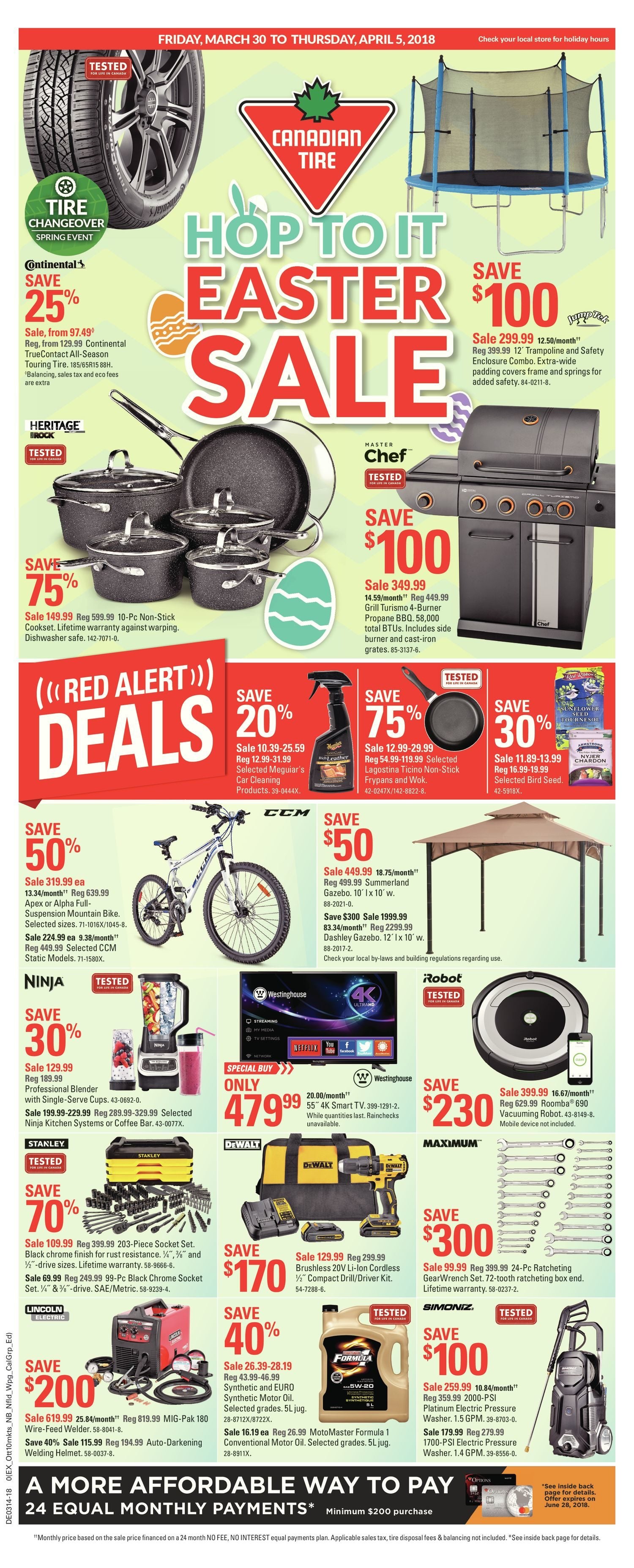 Canadian Tire Weekly Flyer Weekly Hop To It Easter Sale Mar 30