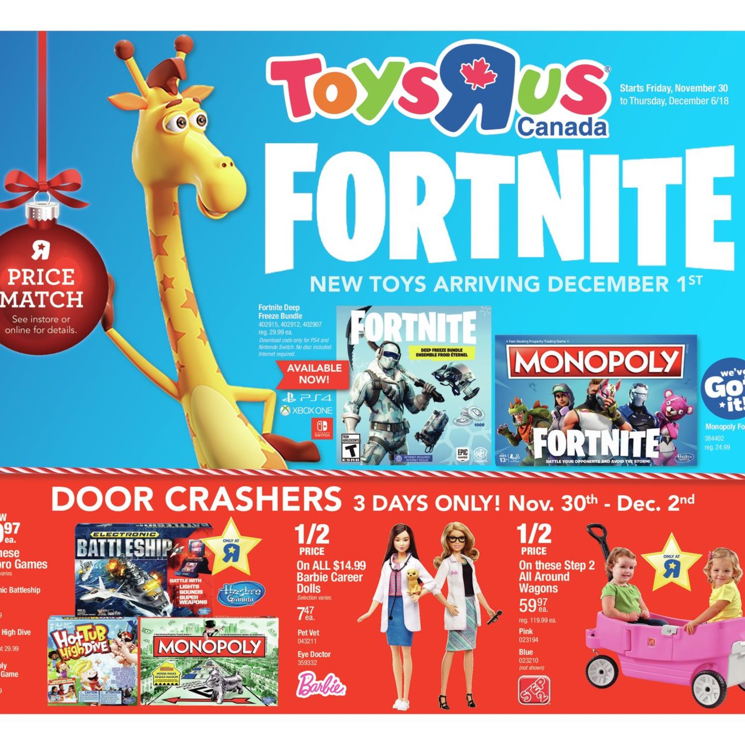 Toys R Us Weekly Flyer Weekly Fortnite Nov 30 Dec 6