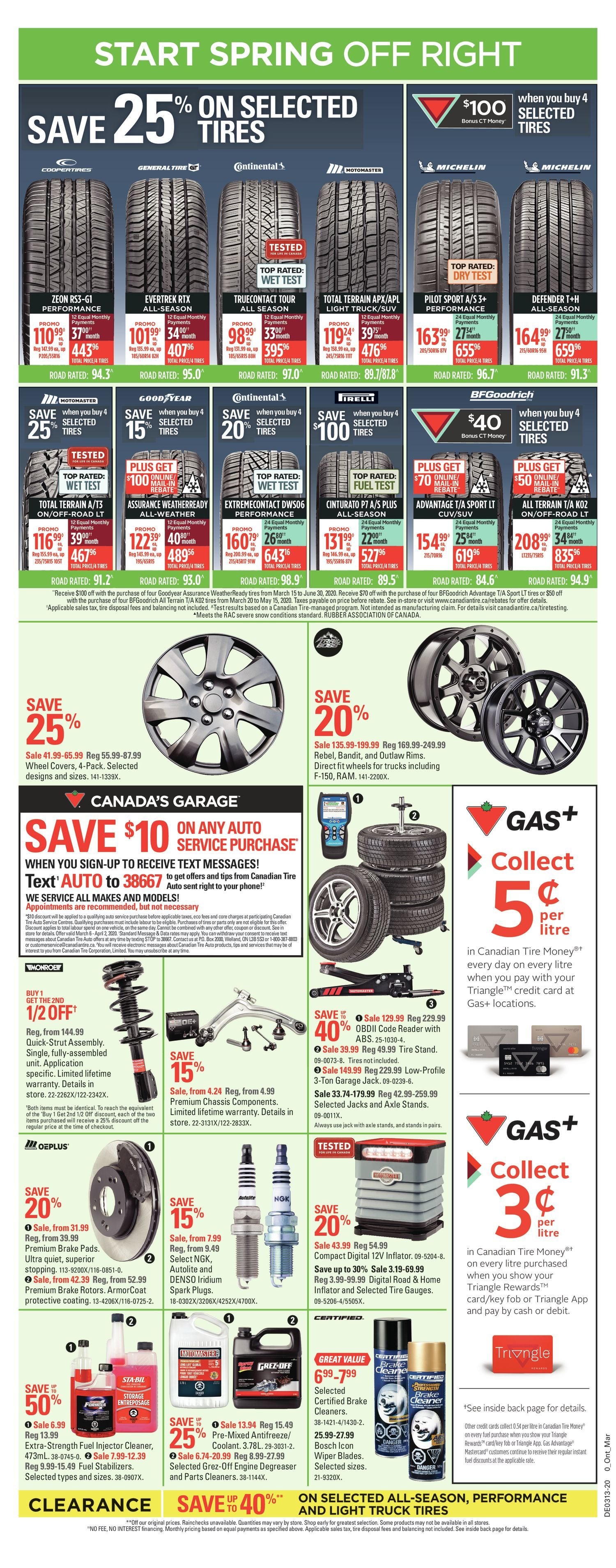 Canadian Tire Weekly Flyer 8 Days Of Savings Early Spring Super Sale Mar 19 26 Redflagdeals Com