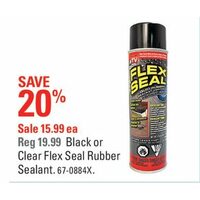 Black Or Clear Flex Seal Rubber Sealant
