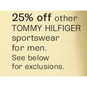 Select Tommy Hilfiger Men's Sportswear - 25% Off