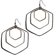Hexagon Earrings - $2.00