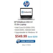 HP EliteBook 850 G1 15.6" Laptop - $549.99 ($250.00 off)