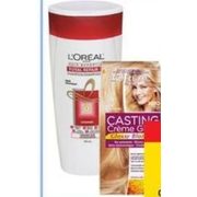 L'Oreal Hair Expertise Shampoo or Conditioner, Healthy Look or Casting Creme Gloss Hair Colour - $6.98