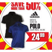 Adidas Men's D2M 3S Polo - $24.99 (50% off)