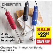 Chefman Feel Immersion Blender - $23.99 (40% off)