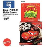 All $24.99 Mattel Games - $19.97 ($5.00 off)