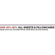 All Sheets & Pillowcases  - 40%-60% off