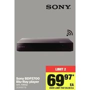 Sony BDP3700 Blu-Ray Player  - $69.97