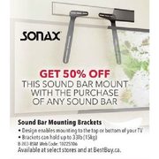 Sound Bar Mount with Sound Bar Purchase - 50% off