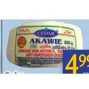 Cedar Akawie Cheese  - $4.99/250 g  ($2.00 off)