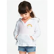 Graphic Loop-terry Cali Fleece Hoodie For Toddler Girls - $16.00 ($6.94 Off)