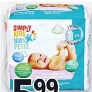 100% Simply Kids Wet Wipes - $5.99