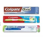 Colgate Toothpaste, Toothbrush Extra Clean Manual, G-U-M Toothbrushes - $0.99