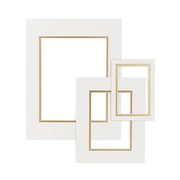 White And Gold Mat - $4.99