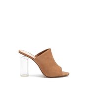 Lucite Faux Suede Mules - $23.99 ($10.91 Off)