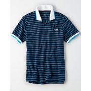 AE Short Sleeve Logo Stripe Polo Shirt - $11.98 ($17.97 Off)