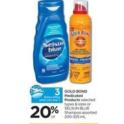 Gold Bond Medicated Products Or Selsun Blue Shampoo - 20% off