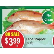 Lane Snapper - $3.99/lb
