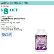 Kirkland Signature Glucosamine, Chondroitin And MSM - $21.99 ($8.00 off)