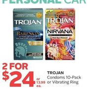 Trojan Condoms Or Vibrating Ring - 2/$24.00