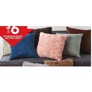 17" X 17" Chenille or Faux Leather or Faux Fur Cushion - $6.00 (69% off)