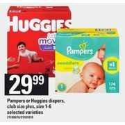 Pampers Or Huggies Diapers - $29.99