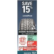Assurance Weatherready All-Weather Tires - $122.37 (15% off)