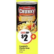 Campbell's Chunky Soup - $2.00 ($0.99 off)