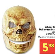 Jabber Jaw Halloween Mask  - $5.98