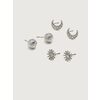 Sun And Moon Stud Earrings, Set Of 3 - In Every Story - $5.20 ($7.79 Off)