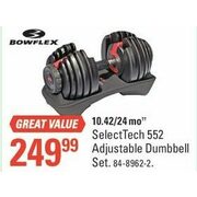 Bowflex Tech 552 Adjustable Dumbbell Set - $249.99