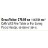 Canvas Fire Table or for Living Patio Heater - $279.99