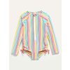Long-Sleeve Side-Tie One-Piece Rashguard Swimsuit For Toddler Girls - $27.00 ($5.99 Off)