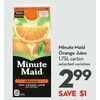 Minute Maid Orange Juice - $2.99 ($1.00 off)