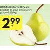 Organic Bartlett Pears - $2.99/lb