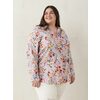 Linen Blend Button Down Tunic Shirt, Roll-up Sleeve - $24.99 ($44.96 Off)