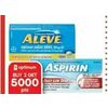 Aspirin Quick Chews, Tablets or Aleve Pain Relief Products - $13.99