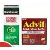 Robitussin Cough Syrup or Advil Cold & Sinus Products - $8.99