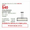 Artika Baldwin Pendant Light - $129.99 ($40.00 off)