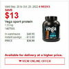 Vega Sport Protein - $36.99 ($13.00 off)