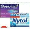 Sleep Eze Or Nytol Sleep Aid Products - $8.49