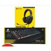 Corsair Hs50 Pro Gaming Headset Or K55 Gaming Keyboard - $59.99