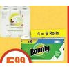 Pc Green Or Bounty Paper Towels - $5.99