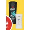 Axe Shower Gel, Body Spray or Dove Stick Antiperspirant/Deodorant - $4.99