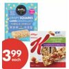 Kashi Whole Grain, Special K Nourish or Healthy Crunch Granola Bars - $3.99