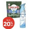 Cascade Dishwasher Detergent, Febreze Air or Fabric Freshener - Up to 20% off